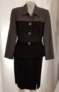 Business Suit Maggie London 100% Wool Skirt Jacket